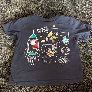 Blue toddler space shirt